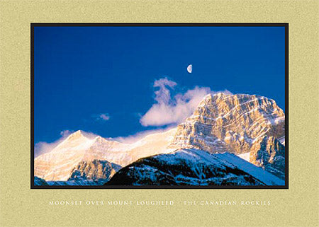 Moonrise over Mount Lougheed, The Canadian Rockies