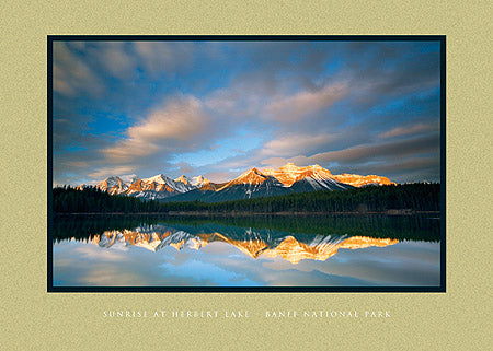 Sunrise at Herbert Lake - Banff National Park